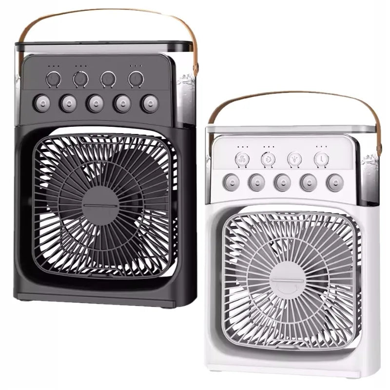 Hot 3 In 1 Fan AIr Conditioner Household Small Air Cooler LED Night Light Portable Humidifier Air Adjustment Fan Office Home Fan