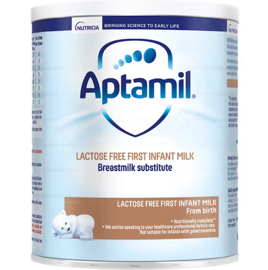 Aptamil Lactose Free Baby Milk Formula Powder from Birth 400g X3