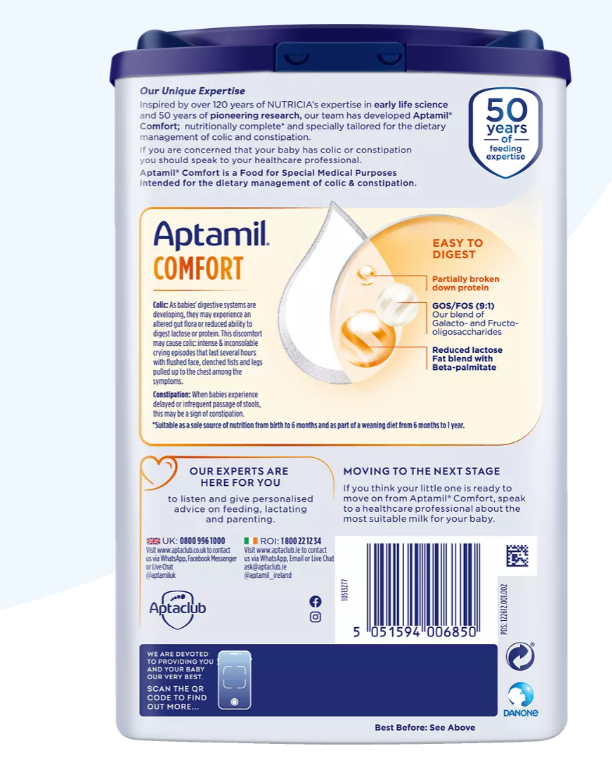 Aptamil® Comfort Formula 800g X 4