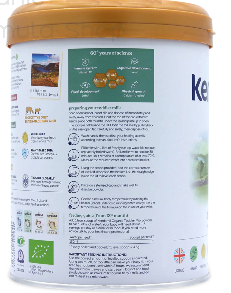 Kendamil UK Organic Farm Cow Formula - Stage 3