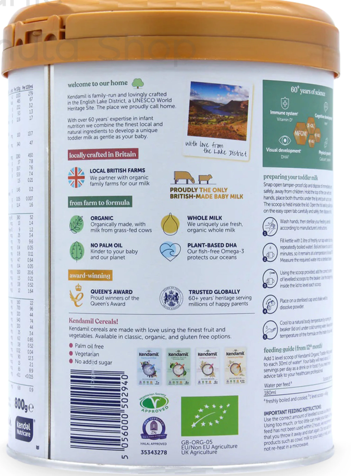 Kendamil UK Organic Farm Cow Formula - Stage 3