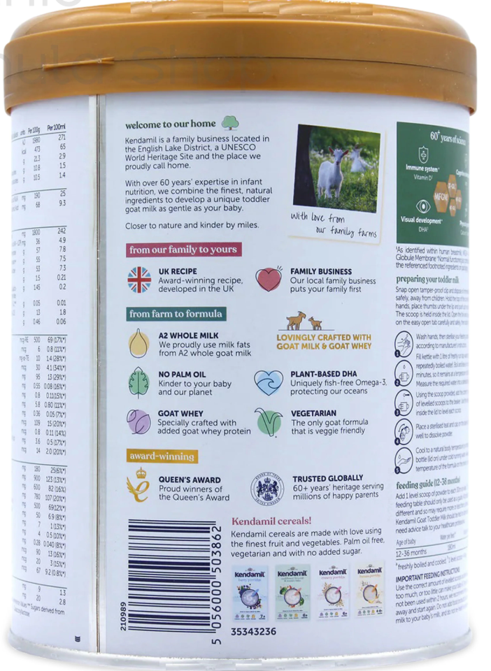 Kendamil UK Goat Formula - Stage 3 - 1 WEEK OFFER FOR INTERNATIONAL CUSTOMER