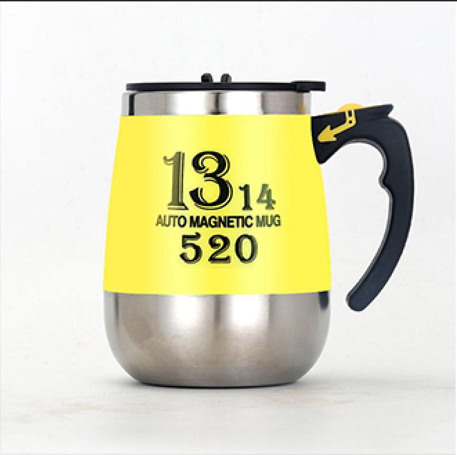 Stainless Steel Automatic Stirring Mug Magnetic Rechargeable Coffee Mug - HYPERMALL