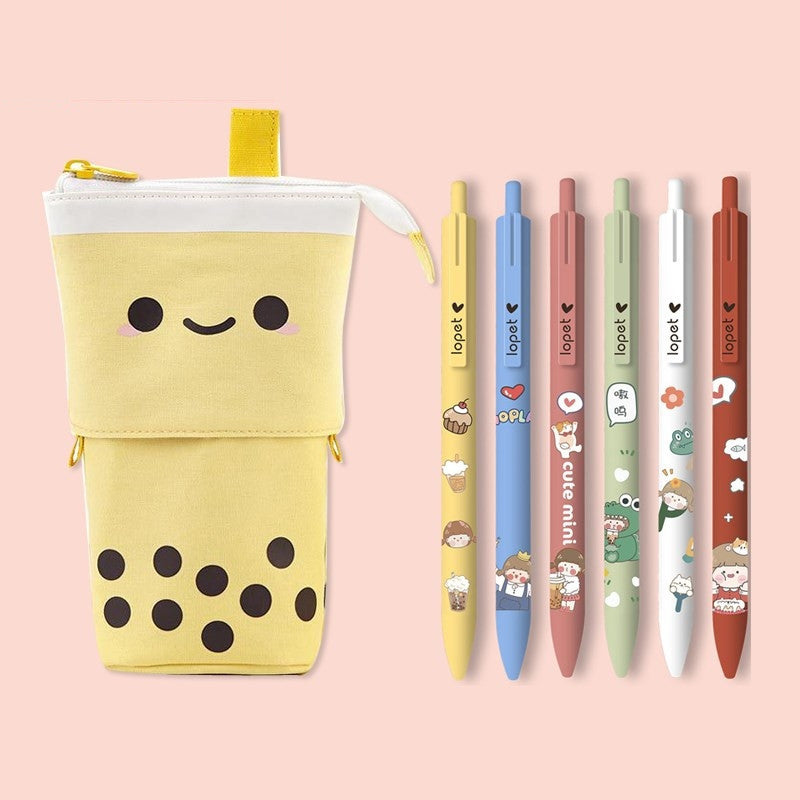 Milk Tea Pencil Girl Primary School Student Pencil Case