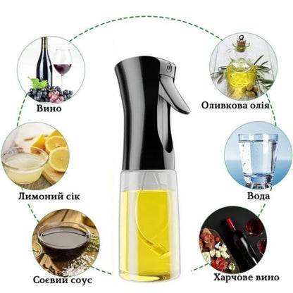Oil Spray Bottle,Bottle Mister Oil Dispenser Portable Oil Mister BBQ Cooking Spray Bottle for Air Fryer Kitchen Salad Baking
