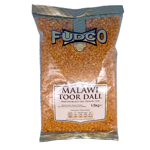 FUDCO Toor Dall Malawi Oily 1.5kg - An Essential for Authentic Flavors