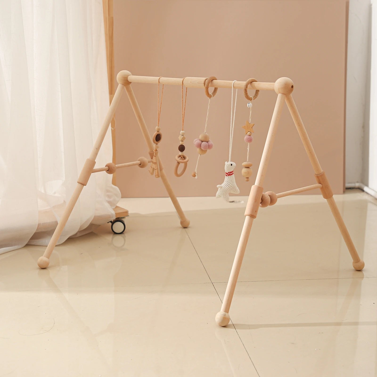 Wooden Baby Play Gym - HYPERMALL