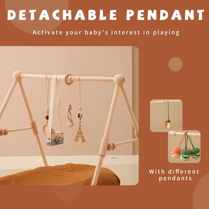 Wooden Baby Play Gym - HYPERMALL