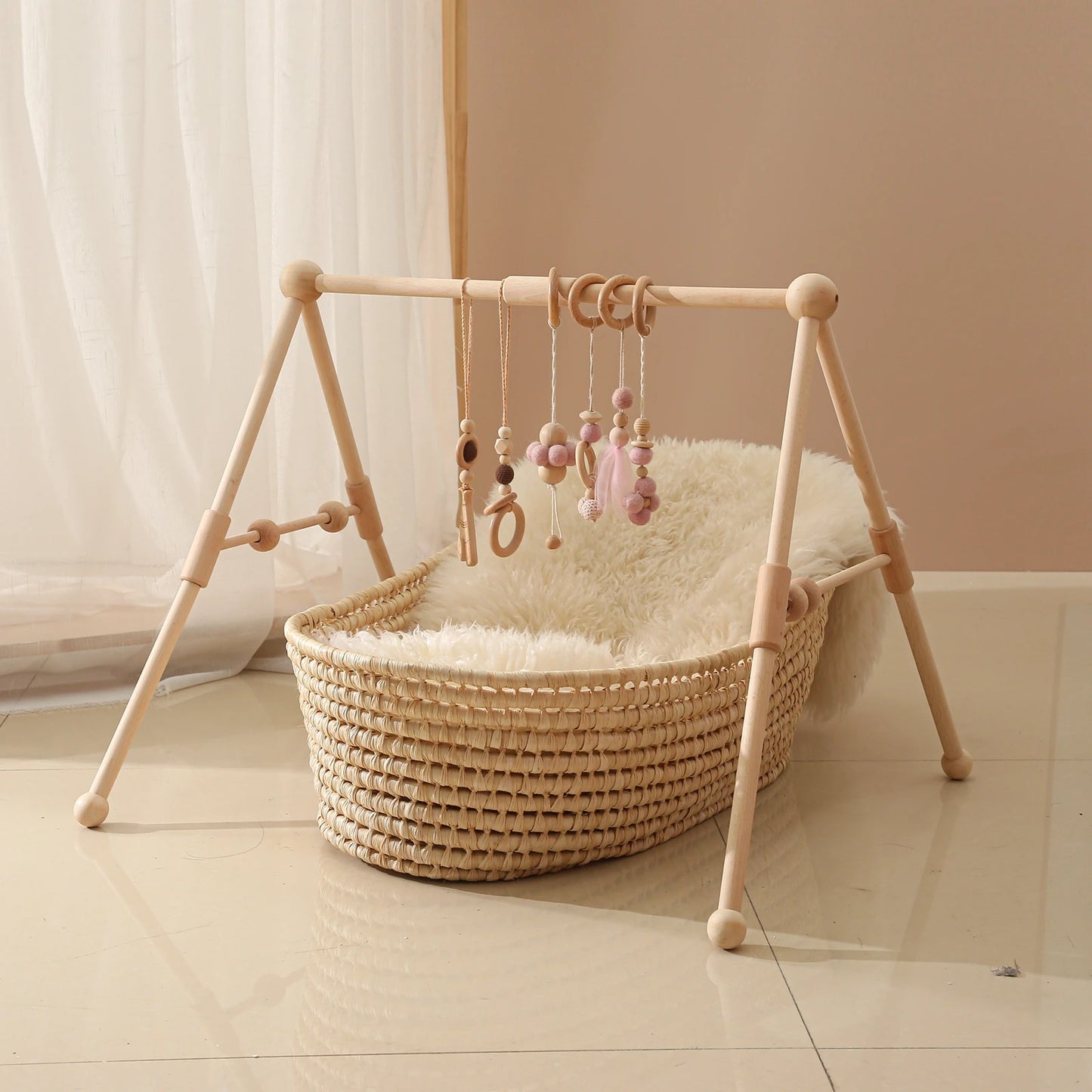 Wooden Baby Play Gym - HYPERMALL