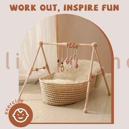 Wooden Baby Play Gym - HYPERMALL