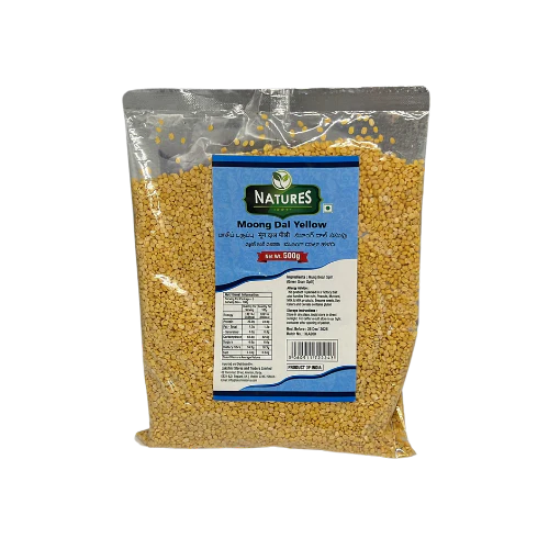 Natures Moong Dal - Yellow 500G | High-Protein, Nutritious Lentils