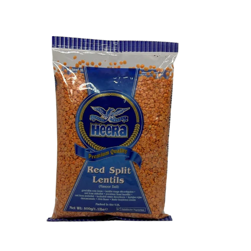 HEERA RED SPLIT LENTILS 500G £1.79