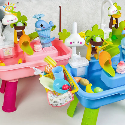 Kids Electric Kitchen Sink Playset - HYPERMALL