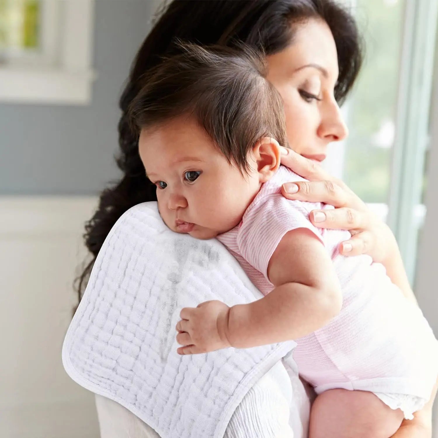 6-Piece Muslin Baby Burp Cloth Set - HYPERMALL