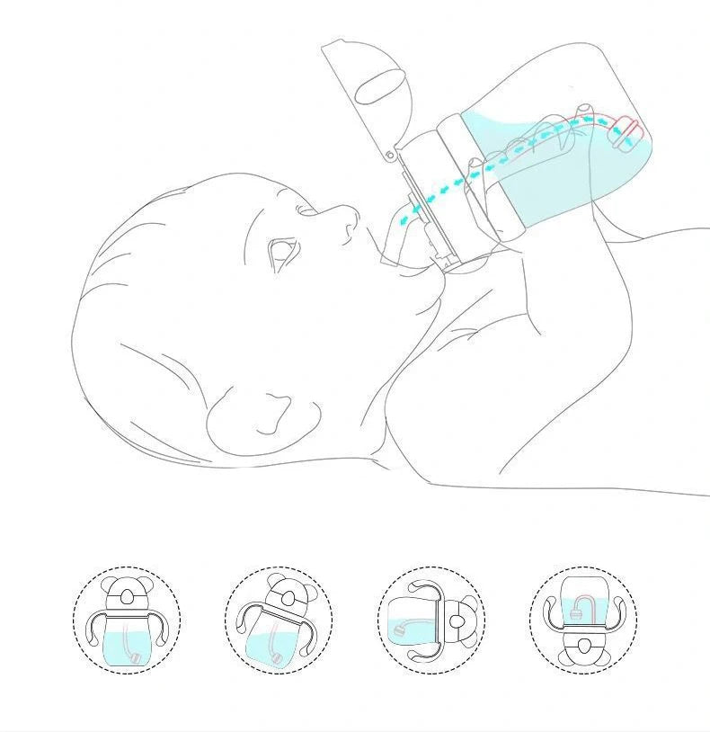 250ML Baby Drinking Cup & Feeding Bottle - HYPERMALL