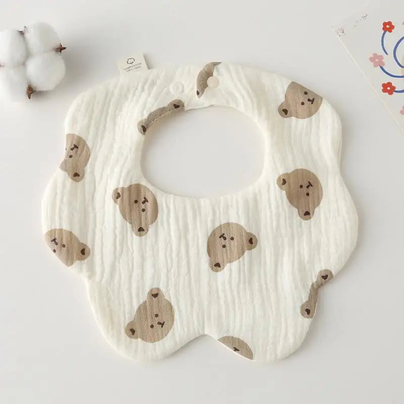 Cotton Baby Bib & Burp Cloth Set - HYPERMALL