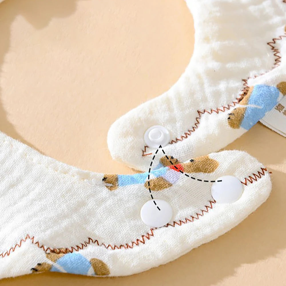 Reversible Cotton Baby Bib - HYPERMALL