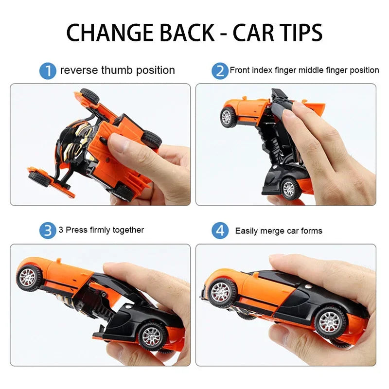 One-Click Transforming Robot Car - HYPERMALL