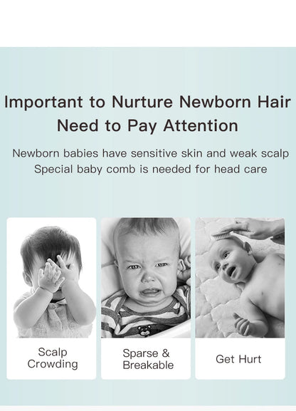 2-in-1 Infant Care Baby Comb & Brush Set - HYPERMALL