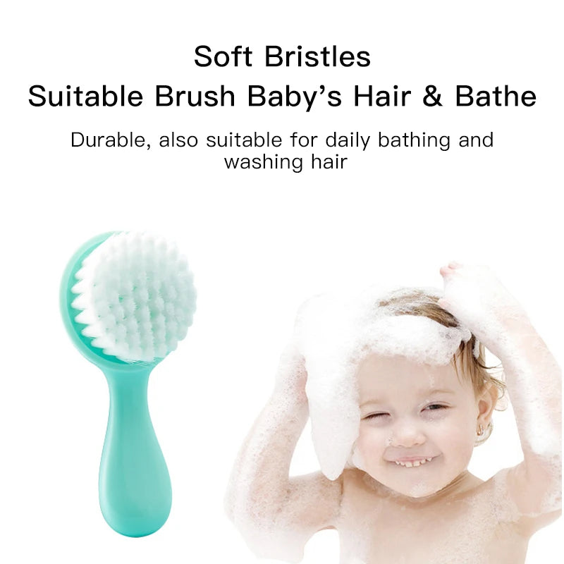 2-in-1 Infant Care Baby Comb & Brush Set - HYPERMALL