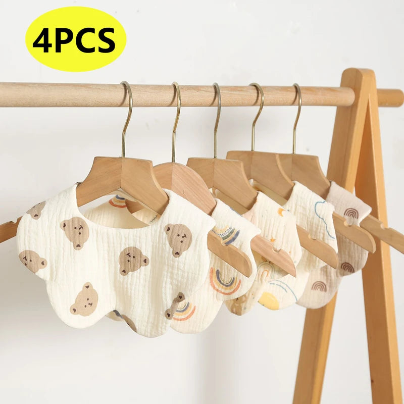 Cotton Baby Bib & Burp Cloth Set - HYPERMALL