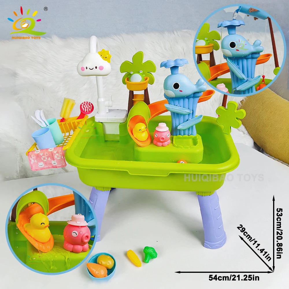 Kids Electric Kitchen Sink Playset - HYPERMALL