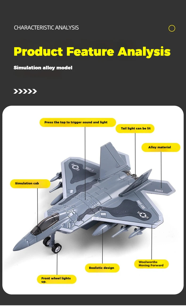 Alloy Fighter Jet Toy - HYPERMALL