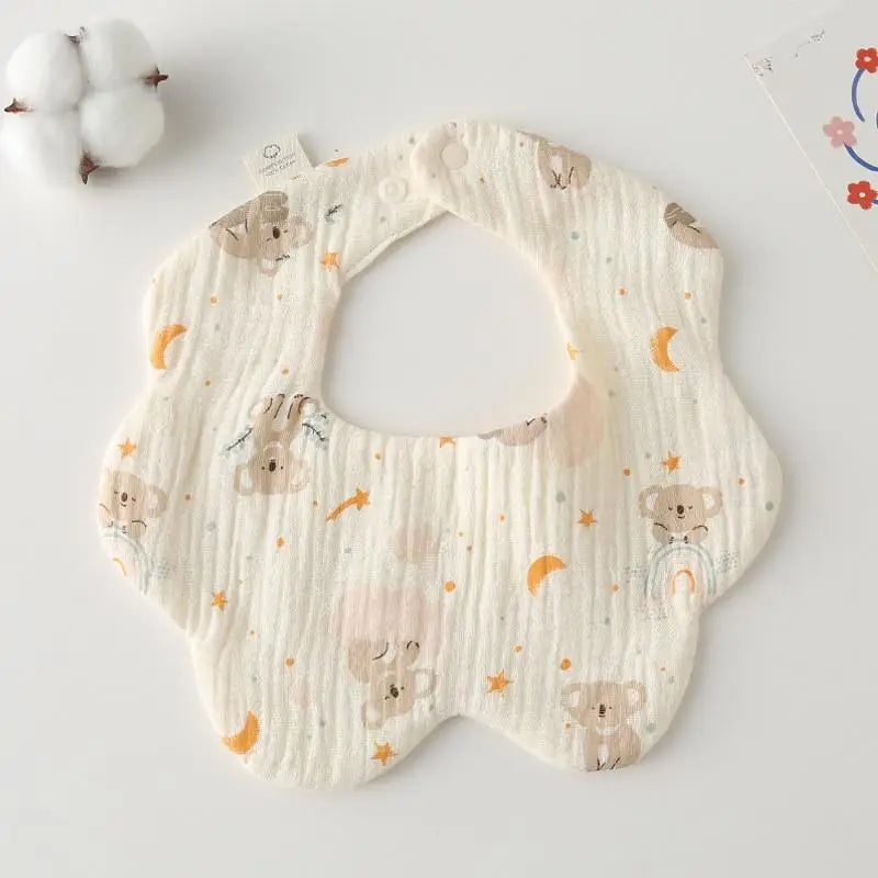 Cotton Baby Bib & Burp Cloth Set - HYPERMALL