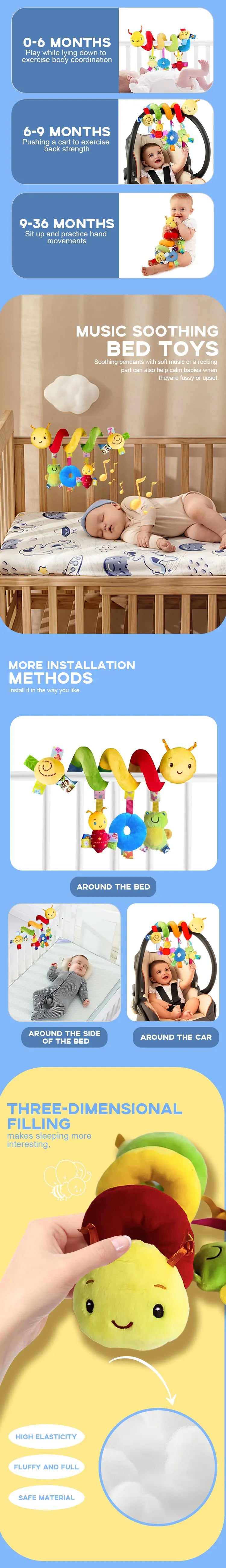 Plush Hanging Baby Toy - HYPERMALL