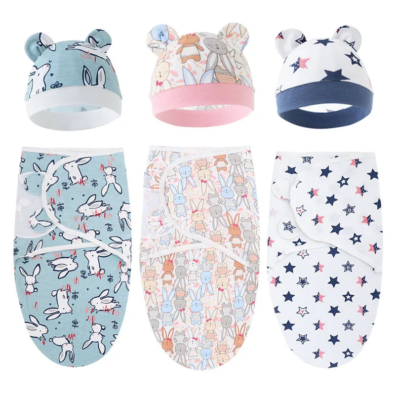 Newborn Swaddle & Hat Set - HYPERMALL