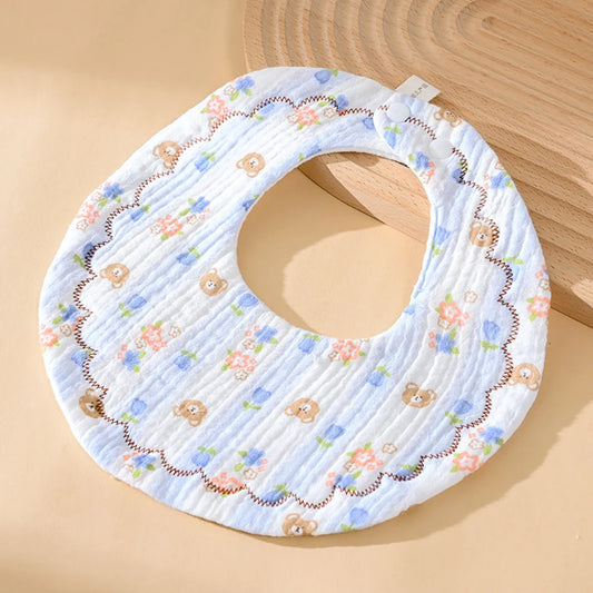 Reversible Cotton Baby Bib - HYPERMALL