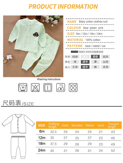 Cotton Pajama Set For Kids - HYPERMALL