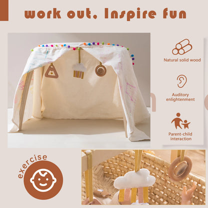 Wooden Baby Play Gym - HYPERMALL