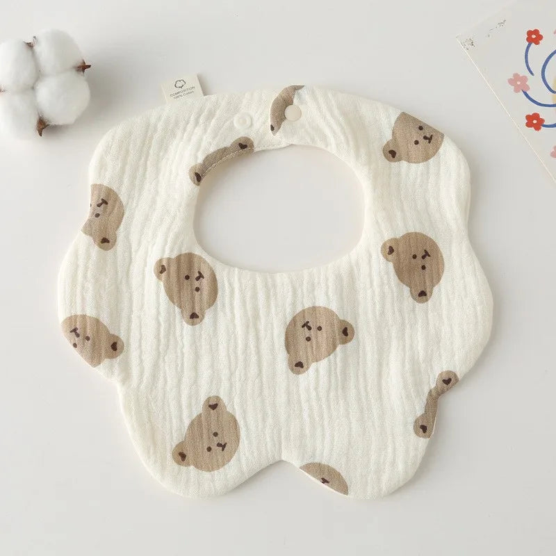 Cotton Baby Bib & Burp Cloth Set - HYPERMALL