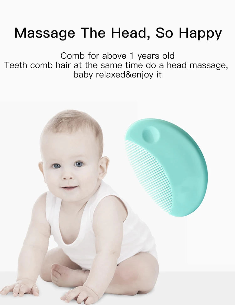 2-in-1 Infant Care Baby Comb & Brush Set - HYPERMALL