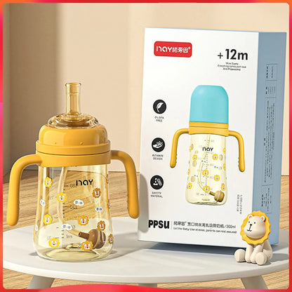 PPSU Anti-Colic Baby Bottle with Straw - HYPERMALL