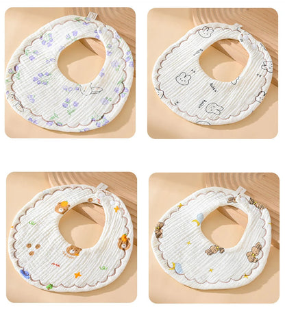 Reversible Cotton Baby Bib - HYPERMALL