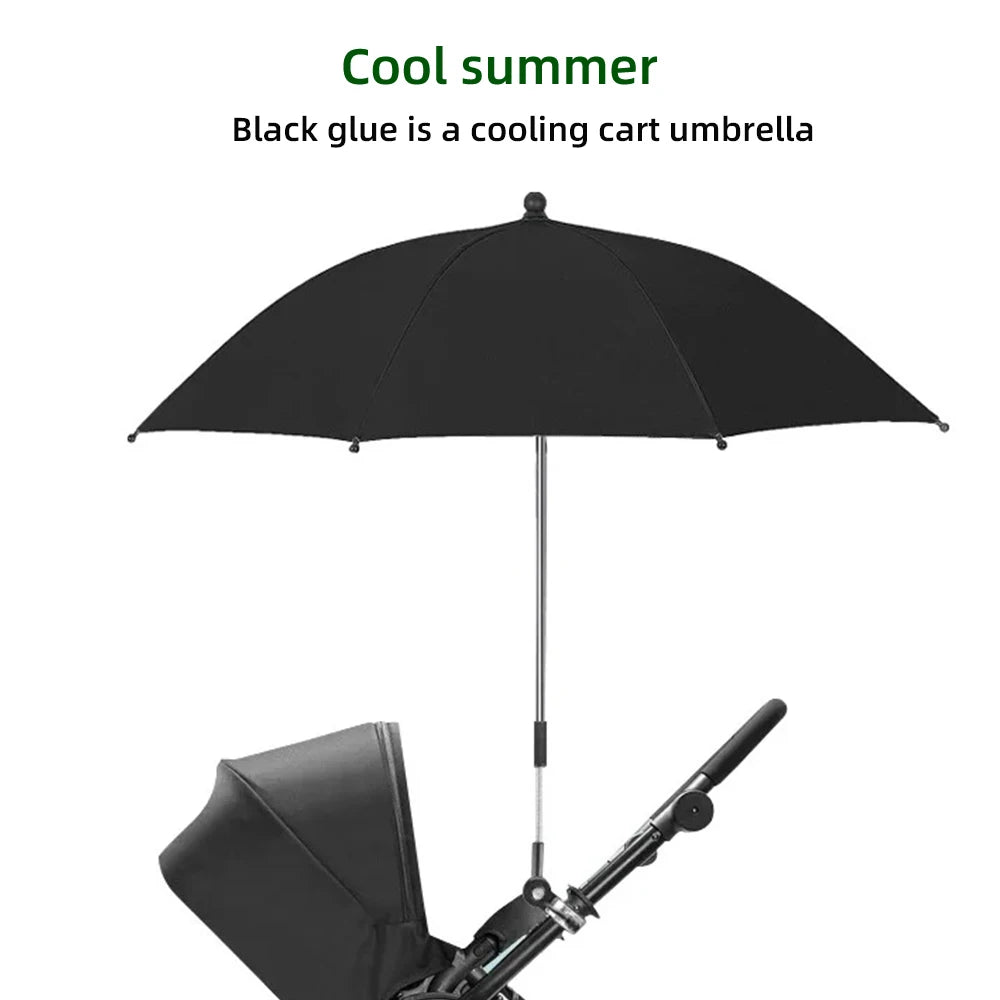 Baby Stroller Folding Umbrella UV Sun & Rain Protection - HYPERMALL