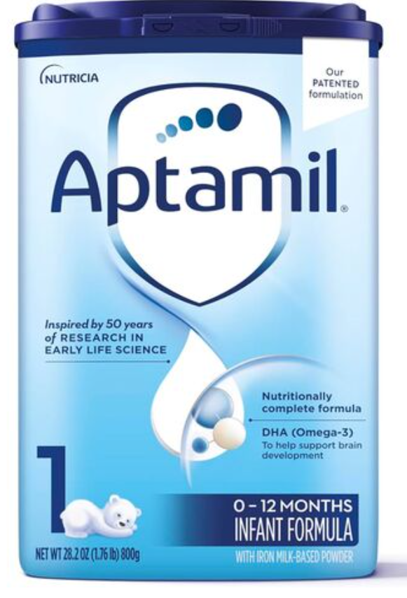 Aptamil Advanced 1 First Infant Baby Milk Powder Formula, from Birth, 800g * 4