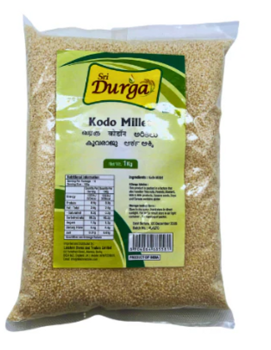SRI DURGA POLISHED MILLET 1KG - VARAGU (KODO MILLET)