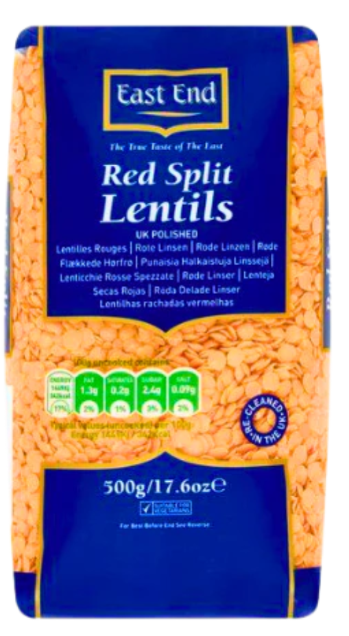 EAST END MASOOR DAL (RED LENTILS) 500G