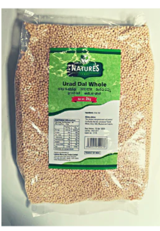 NATURES URID DAL WHOLE - 2KG