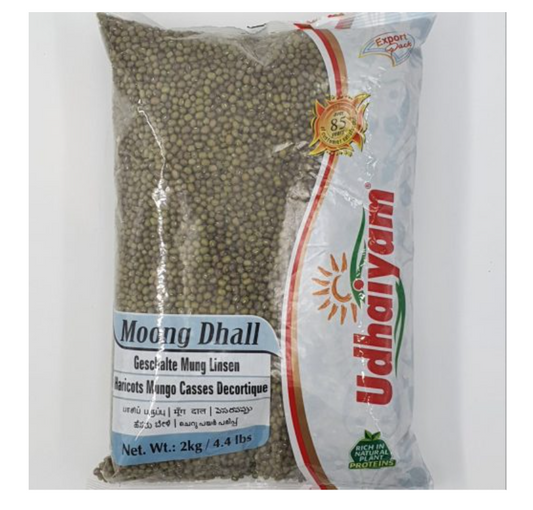 UDHAIYAM MOONG DHALL (GREEN) 2KG