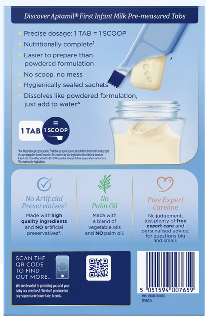 Aptamil First Infant Milk Tabs – 24 Sachets - HYPERMALL