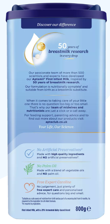 Aptamil First Infant Milk 800g x 3 - HYPERMALL