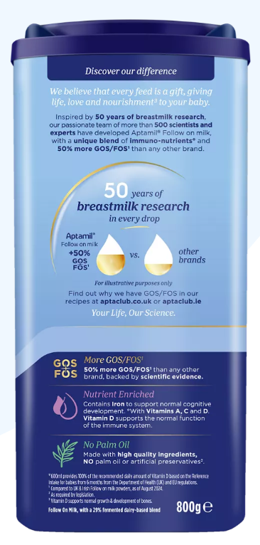 Aptamil® Follow On Milk – 800g - HYPERMALL