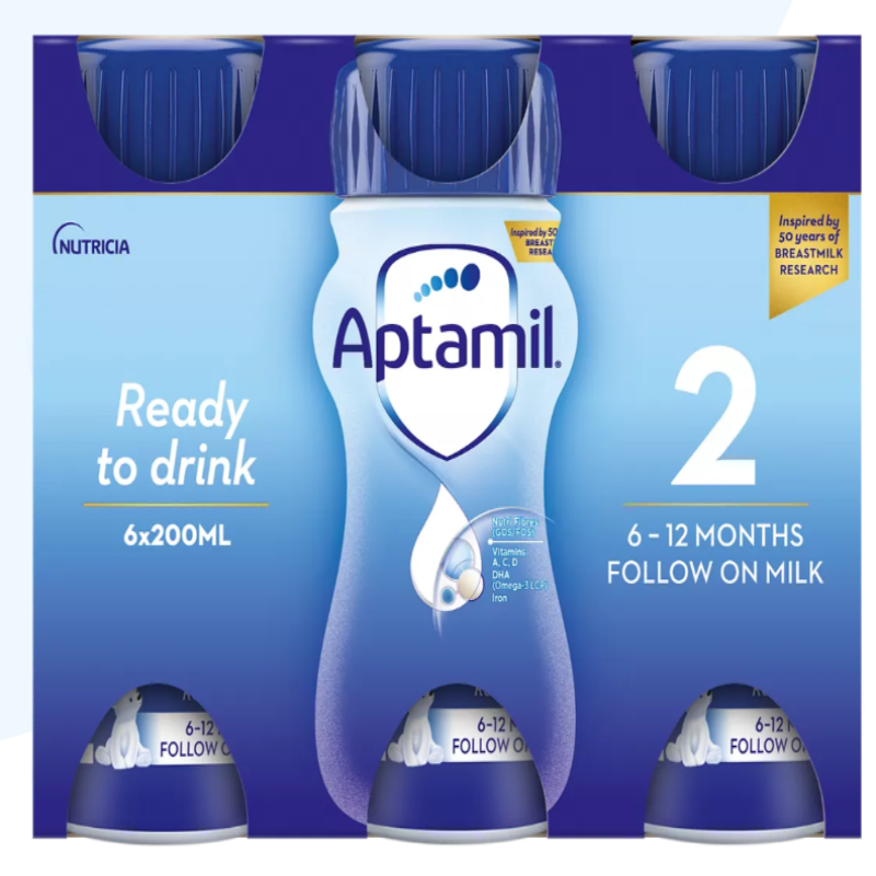 Aptamil Follow On Milk 200ml 6-Pack - HYPERMALL
