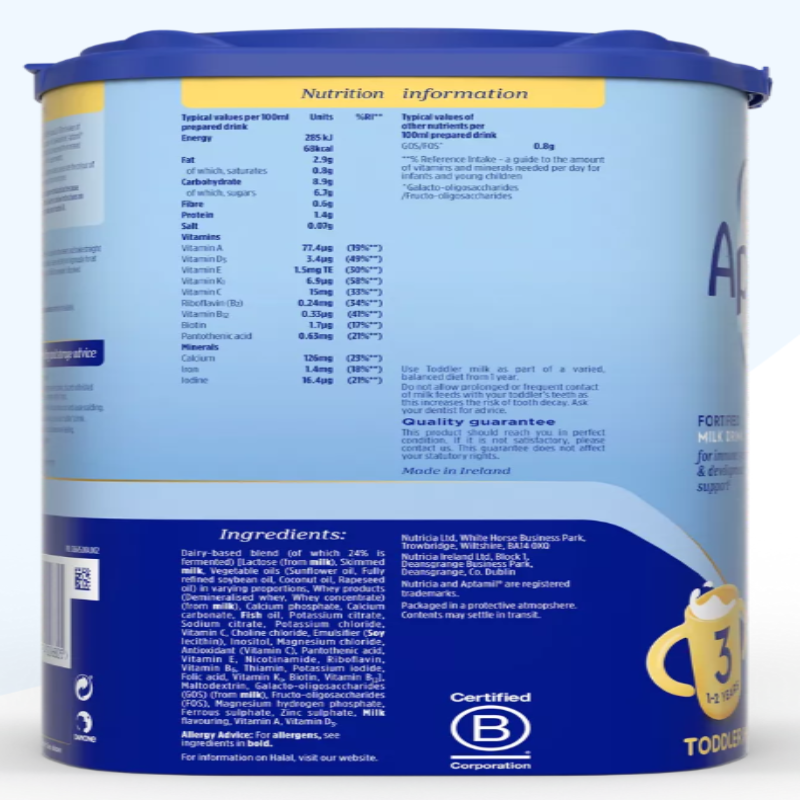 Aptamil Toddler Milk – 800g Stage 3  x 3 cans for 1-2 years - HYPERMALL