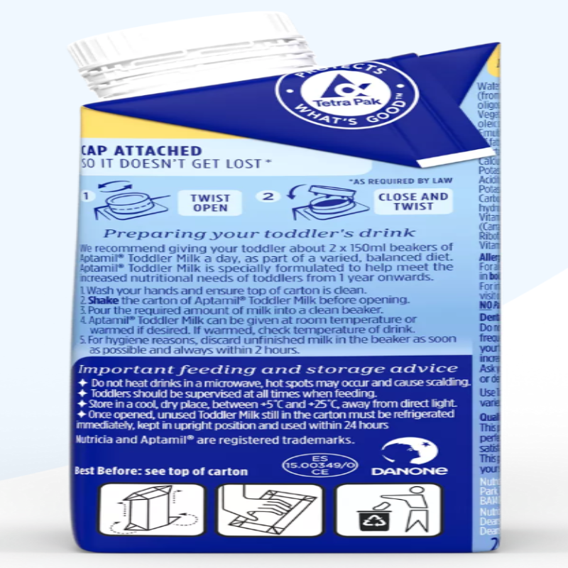 Aptamil Toddler Milk Ready to Drink – 200ml x6 - HYPERMALL