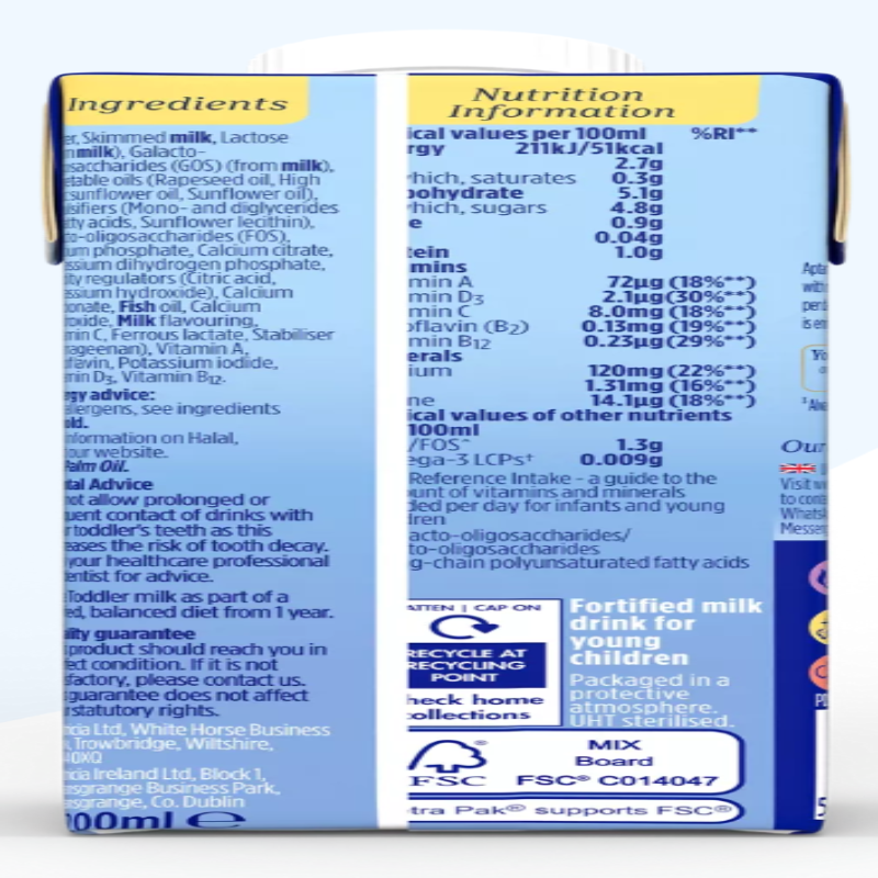 Aptamil Toddler Milk Ready to Drink – 200ml x6 - HYPERMALL